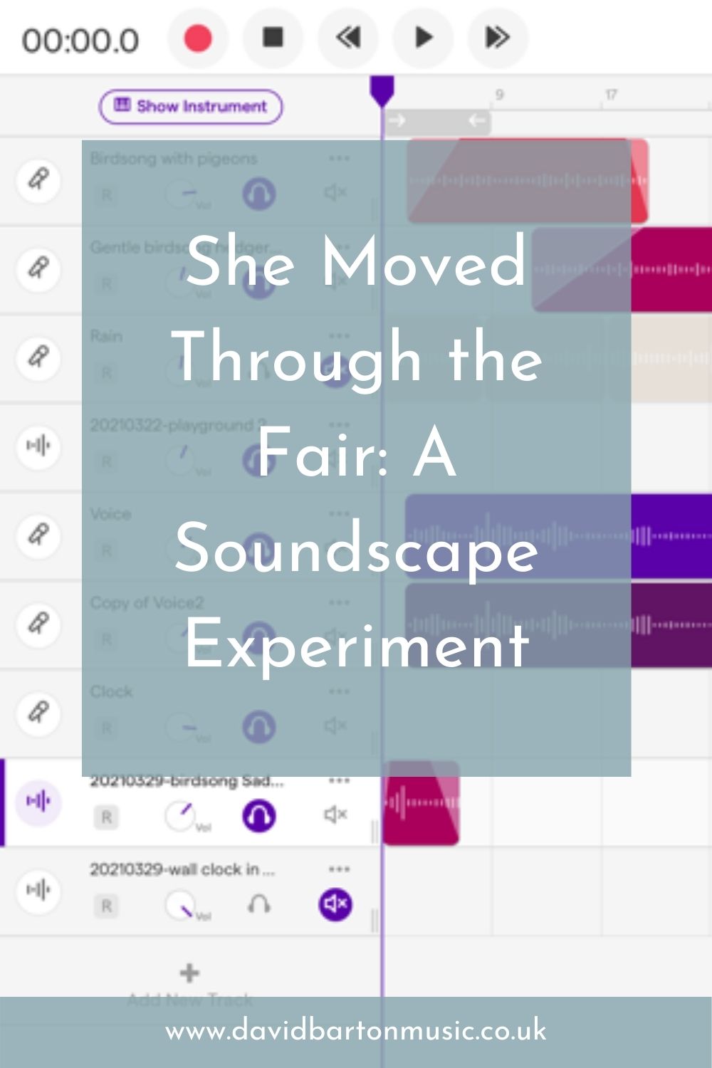 She Moved Through the Fair: A Soundscape Experiment - Pinterest Graphic
